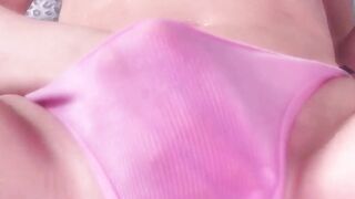 daphnedare close up oil clit flicking fingering in pink panties xxx onlyfans porn video