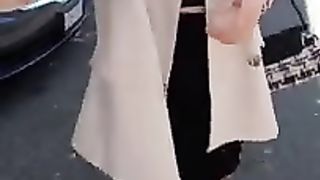 Suki Trans - Outdoor Nylon Heels Multiple Cumshots