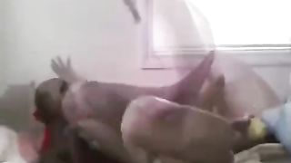 amateur interracial couple make hot sex on webcam