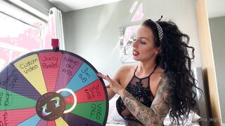 sophia leighxx spin the wheel results. please message me within 1week w/ your prizes plus name address xxx onlyfans porn video
