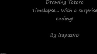 isapaz90 - Drawing Totoro time lapse Surprise end