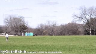 ShyGothExhib - Exercise in Park