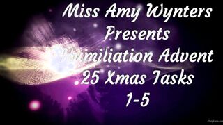 amywynters clip 25 humiliation tasks of xmas tasks 1 5 the countdown to christmas has begun my 2 xxx onlyfans porn videos