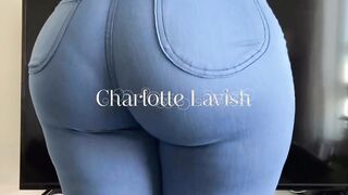 charlottelavish phat ass in super tight blue jeans xxx onlyfans porn videos
