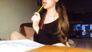 cute babydolly homework is boring teasing you is so much funnier xxx onlyfans porn videos