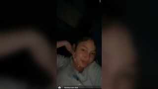 Sweet young attention whore flashes huge tits