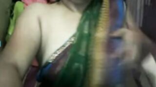 Indian Aunty Sukanya Dances Strips Plays and Cums on CB