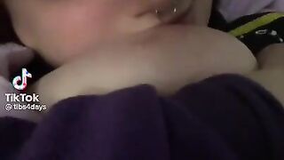 tiktok egirl sucking her own tits tibs4days