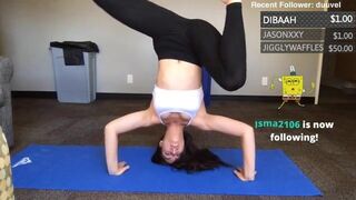 Twitch Thot Headstand With No Panties On Underneath