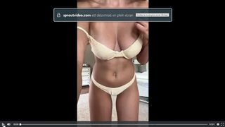 Christina Khalil Lewd Yellow Bikini Tease Video Leaked