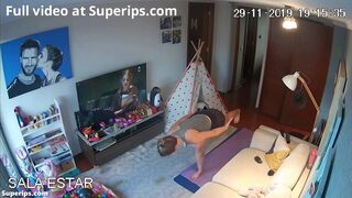 IPCAM – Young German mom does yoga in sexy clothes