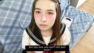 loly lola pov cutie in japanese school uniform w/ you alone in the same room video