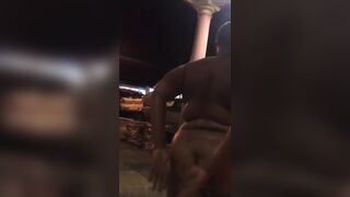 Black Drunk Naked BBW Mature Denied Entry into the Club