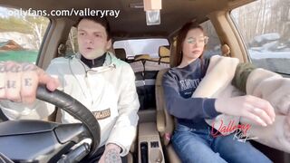 vallery ray meeting w/ stepsister after school ended w/ blowjob in the car video