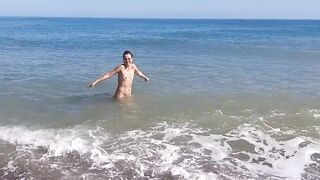 dream4angel unusual pee at nudist beach n2 # enjoy w/ me a new public nudist beach video
