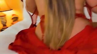 Jenni Neidhart Nude Red Lingerie Teasing Porn Video