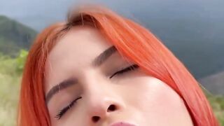 Maria del Mar outdoor sex show porn video