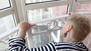 andrey & annette extreme sex on the balcony in public # 1 video