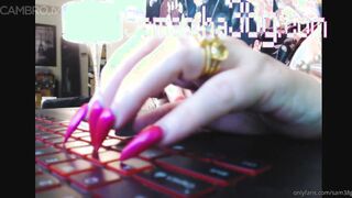 Sam38g - sam g my first asmr of me typing with long fake nails some of you