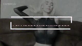 Teasing with gorgeous boobs