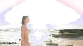 Kei Fubuki - Huge tit Beach tease 2