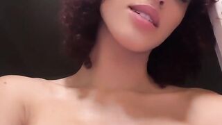 Stormi Maya tell us good Moring with her big boobs