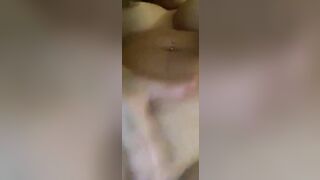 Sexy Colombian Slut  rubbing her clit hard
