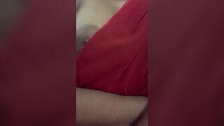 Innocent boobs in saree