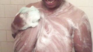 Ebony-Princess In The Shower