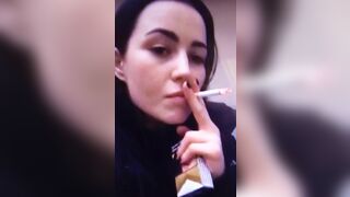 Ucraine Student and Sexworker Julia smoking competition