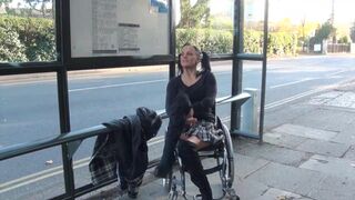 Cripple naked in public
