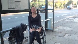 Cripple naked in public