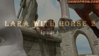 Lara with horse 2 - episode 4 - XRAY - animopron.com