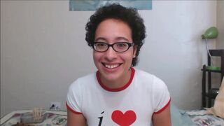 REAL NERD READING BOOK NAKED ON CAMS