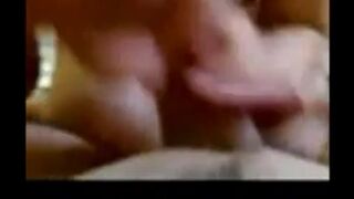 Arab couple fucking, he cums on her tits
