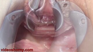 Wife Masturbate Peehole with brush and Chain in Urethra