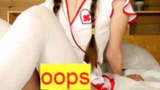 Coy_amina nurse’s uniform oops show Nov 21 pt 1