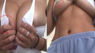 Mia Khalifa Squeezing her Fake Huge Boobs HD