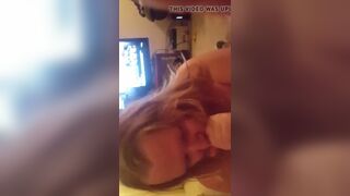 Chubby mom sucks cock and swallows