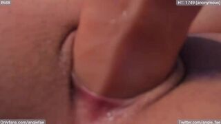 Angie_Fae dildo grinds her fine pussy