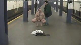 DAVID PAUL CHERIANO GETS FUCKED NUDE ON NYC SUBWAY STAT