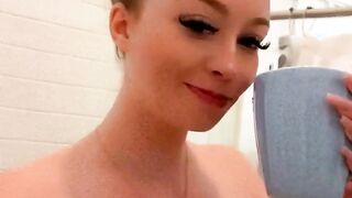 redhead2121 still sick from crazy allergic reaction it’s hot tea the shower day for xxx onlyfans porn videos