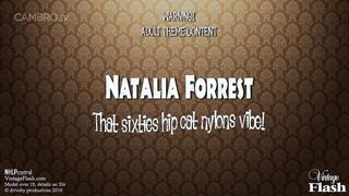 Natalia Forrest in sheer panties