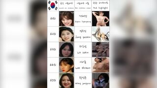 South Korean Girl Ero Actress Nude Model Rank Top 70