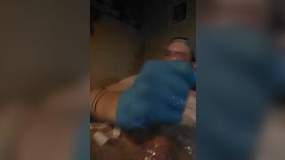 Guy cumming fast and hard after 3 years of no pussy...