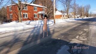 Canadian Winter Walking Driving Naked Manyvids