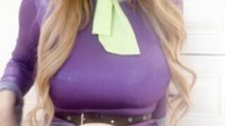 Lacey Laid Daphne Cosplay Solo